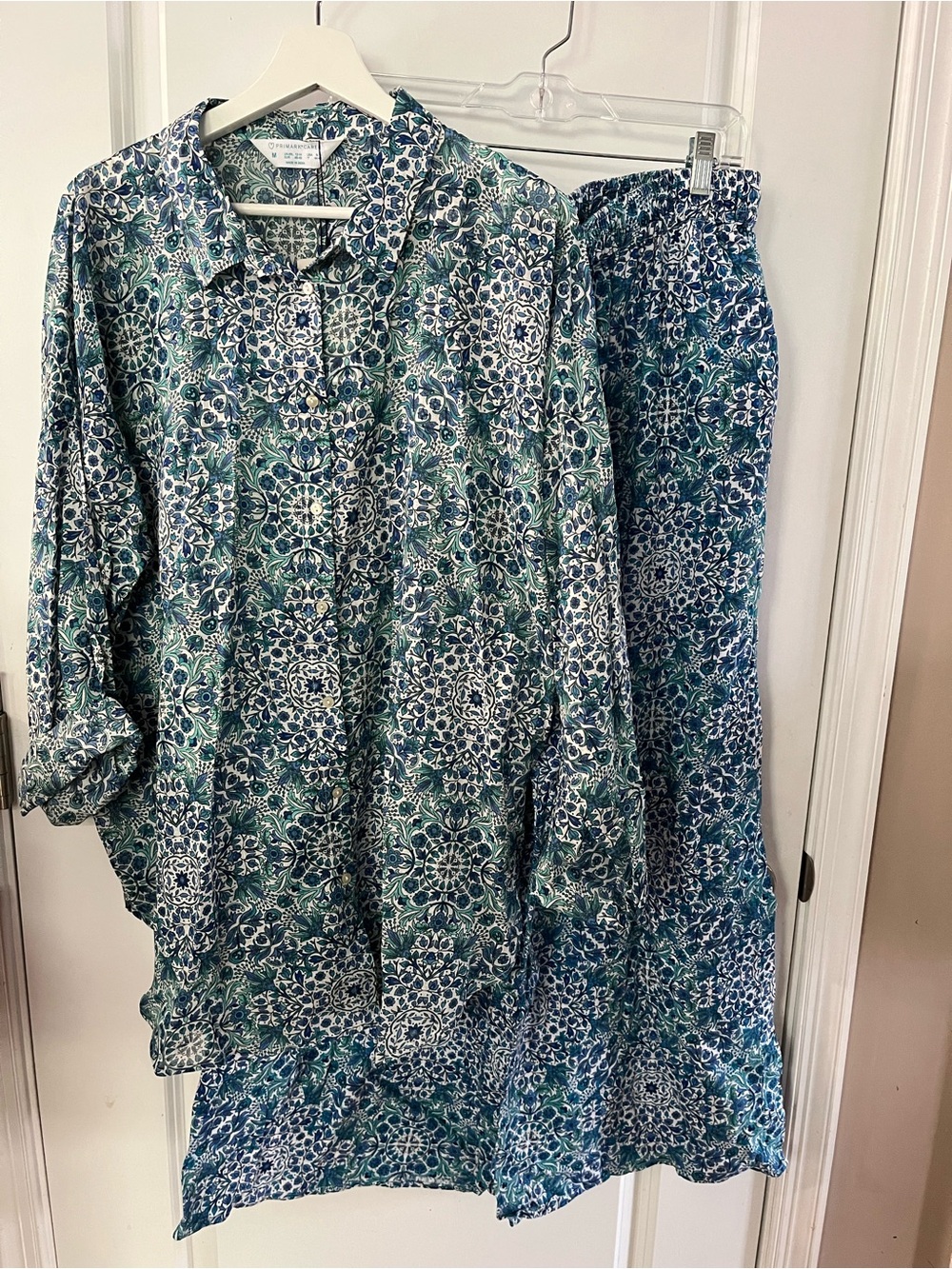 Blue & Teal Primark Two-Piece Coverup Set